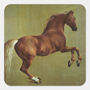 George Stubbs  Whistlejacke, 1762 Quadratischer Aufkleber