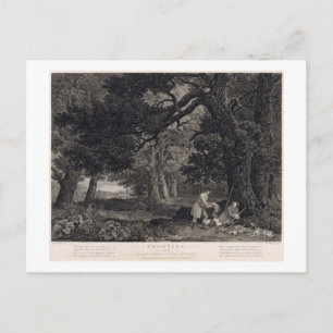 George Stubbs   Wurf, Platte 4, graviert durch Wil Postkarte