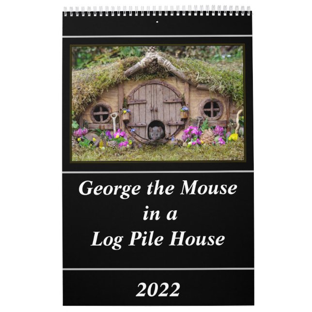George the mouse in a log pile House  calendar Kalender (Titelbild)