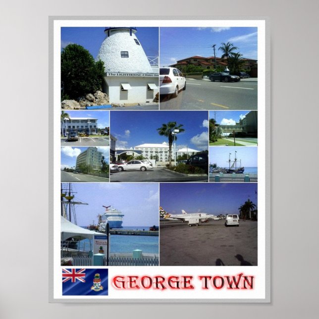 George Town - Mosaik - Kaimaninseln - Poster (Vorne)