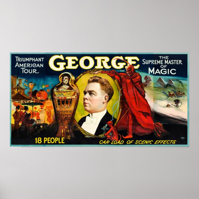George —Triumphant American Tour Poster (Vorne)