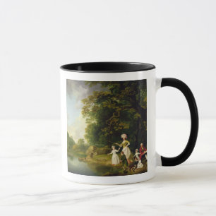 George und Mary Browne mit ihrem fünf Ältest-Kin Tasse