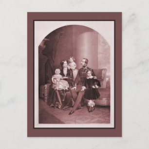 George V. von Hannover und Familie Postkarte