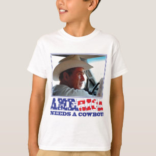 George W Bush - Amerika braucht einen Cowboy T-Shirt