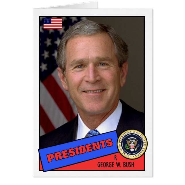 George W. Bush Baseball Card (Vorne)