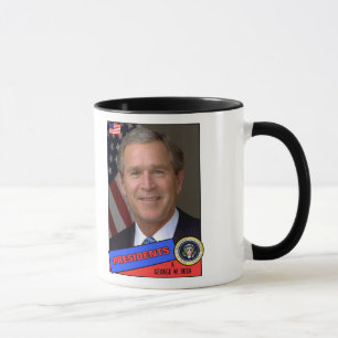 George W. Bush Baseballkarte Tasse