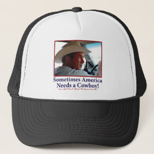 George W Bush in Cowboy Hat Truckerkappe