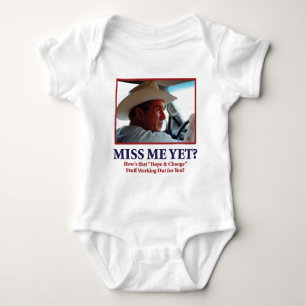 George W Bush - Miss Me yet Baby Strampler