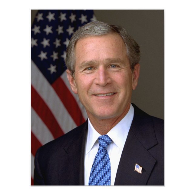 George W. Bush offizielles Portrait Fotodruck (Vorne)
