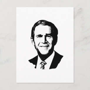 George W. Bush Postkarte