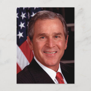 George W Bush Postkarte