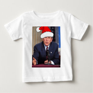 George W. Bush Weihnachts-Spaß Baby T-shirt