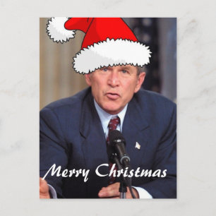George W. Bush Weihnachts-Spaß Feiertagspostkarte