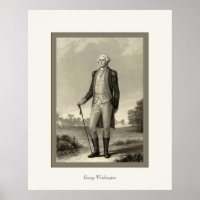 George Washington ~ 1850er Vintage Kunstkunst