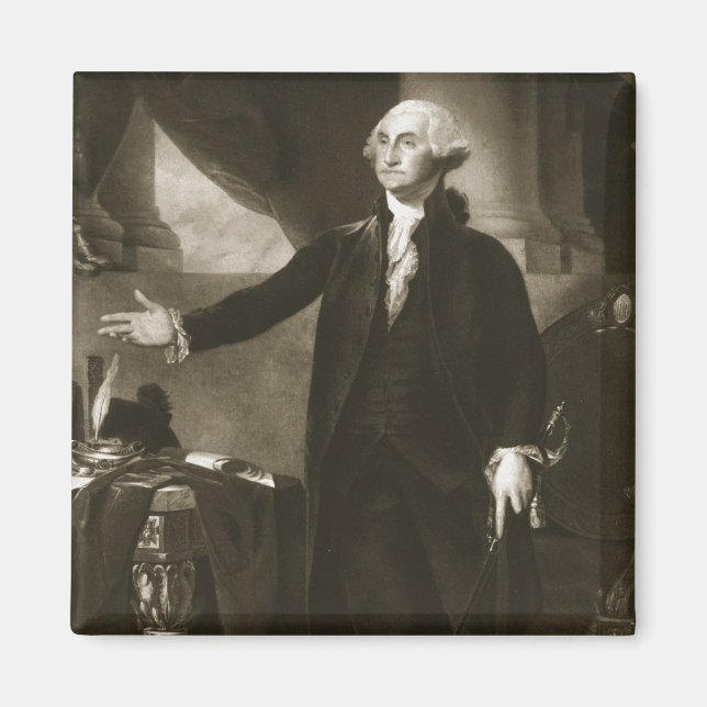 George Washington, 1. Präsident der Vereinigten St Magnet (Vorne)
