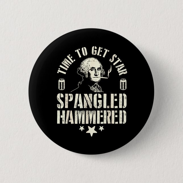 George Washington 4. Juli Unabhängigkeitstag Button (Vorderseite)