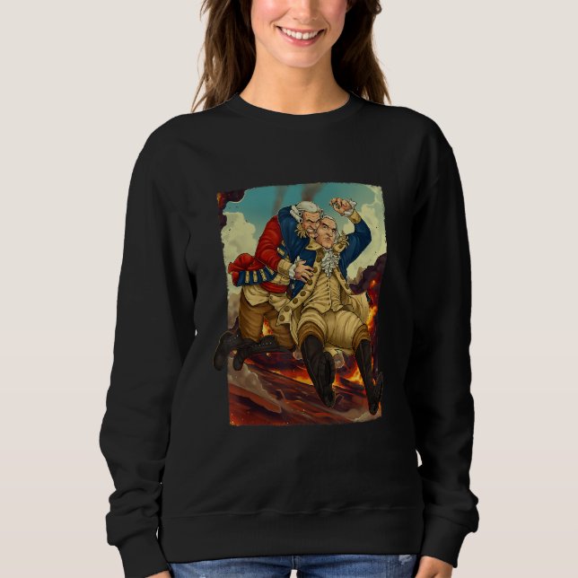 George Washington 4th of July Shirt Wrestling Redc (Vorderseite)