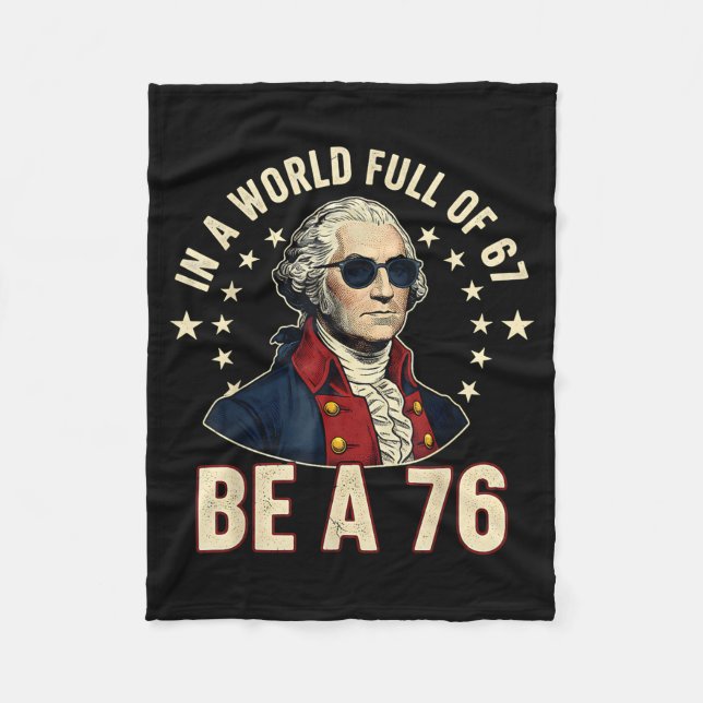 George Washington 67 Meme In The World Full Of 67  Fleecedecke (Vorderseite)