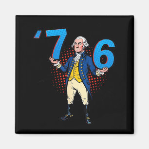 George Washington 76 weggeschmissen Sechs Sieben Magnet