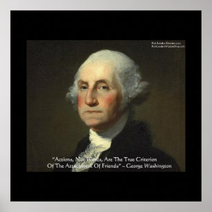George Washington "Actions Not Worders" Poster