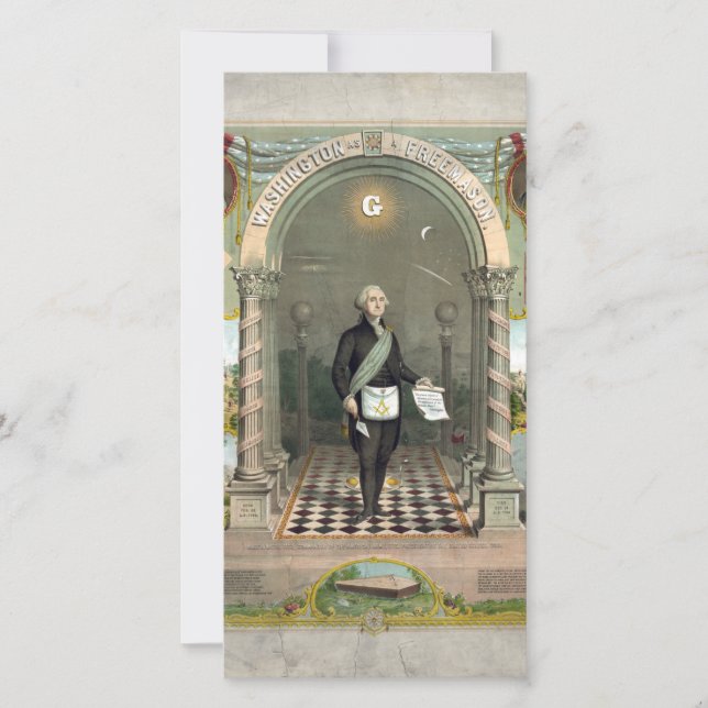 George Washington als Freimaurer (Vorderseite)