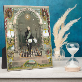 George Washington als Freimaurer Fotoplatte