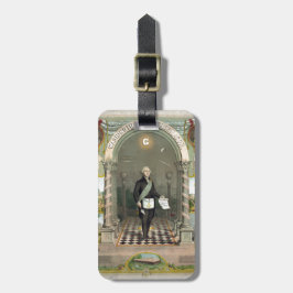 George Washington als Freimaurer Gepäckanhänger