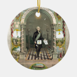 George Washington als Freimaurer Keramikornament