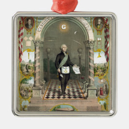George Washington als Freimaurer Ornament Aus Metall