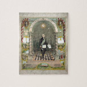 George Washington als Freimaurer Puzzle
