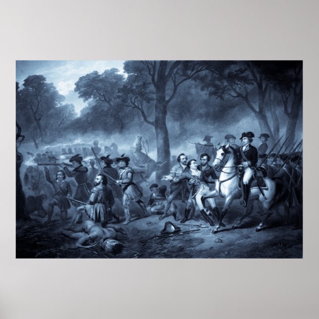 George Washington als Soldat/Poster/Print Poster (Vorne)