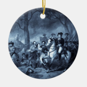 George Washington als Soldator Keramik Ornament