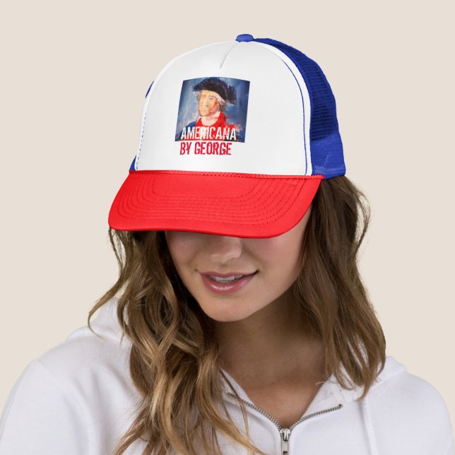George Washington Americana Trucker Hat Truckerkappe (Beispiel)