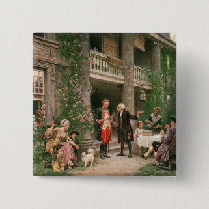 George Washington an Bartrams Garten Button