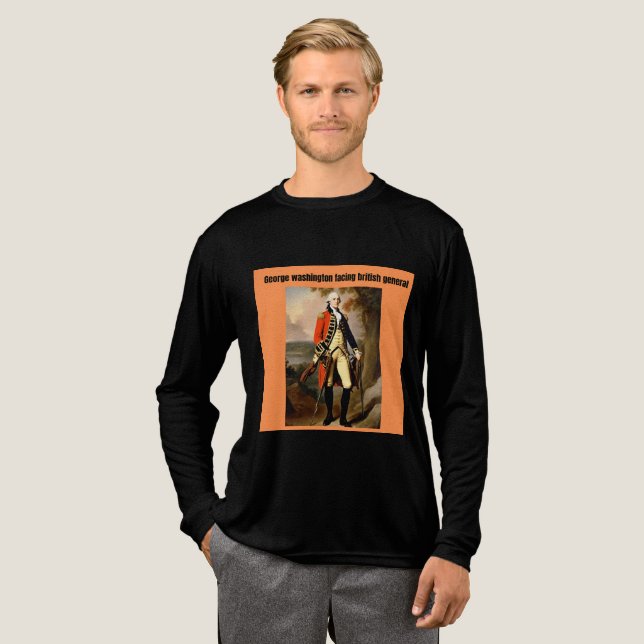 George Washington angesichts britischer Generäle Tri-Blend Shirt (Volle Vorderseite)