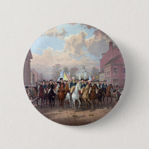 George Washington auf der Schaltfläche in New York Button