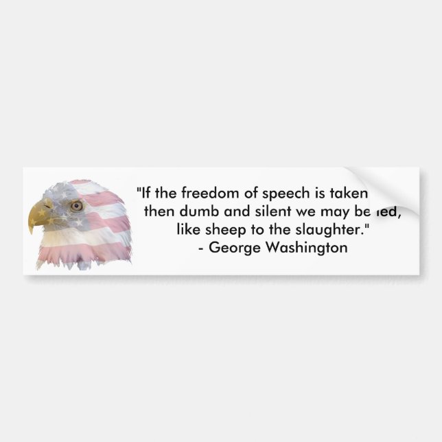 George Washington Autoaufkleber (Vorne)