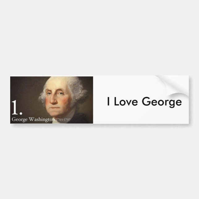 George Washington Autoaufkleber (Vorne)