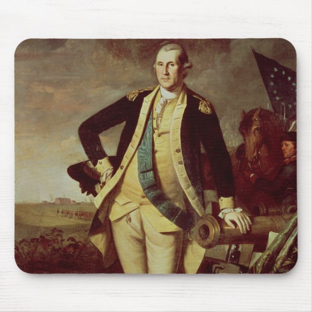 George Washington bei Princeton, 1779 Mousepad (Vorne)