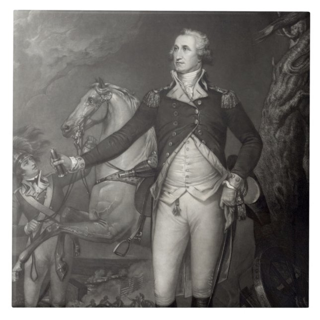 George Washington bei Trenton Fliese (Vorderseite)