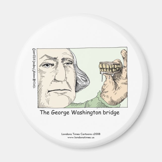 George Washington Bridge Funny Novelty Magnet (Vorne)