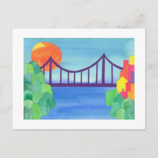 George Washington Bridge Postkarte