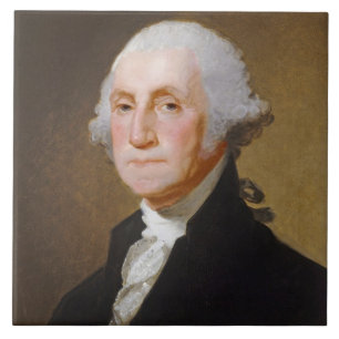 George Washington, c.1821 (Öl auf Leinwand) Fliese