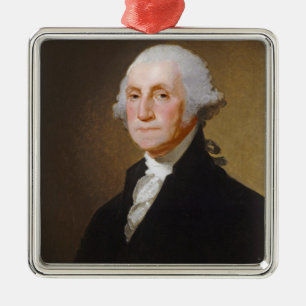 George Washington, c.1821 (Öl auf Leinwand) Silbernes Ornament