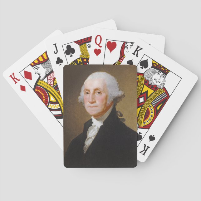 George Washington, c.1821 (Öl auf Leinwand) Spielkarten (Rückseite)