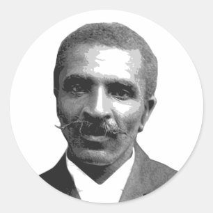 George Washington Carver Runder Aufkleber