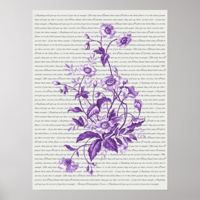 George Washington Carver zitieren - Wandkunst Poster (Vorne)