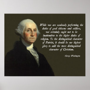 George Washington Christlich Poster