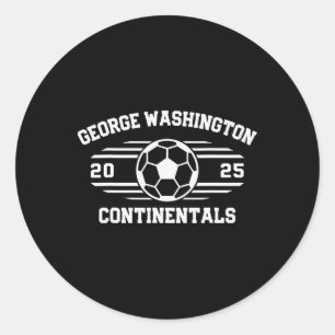George Washington Continentals Fußballrechnung 202 Runder Aufkleber