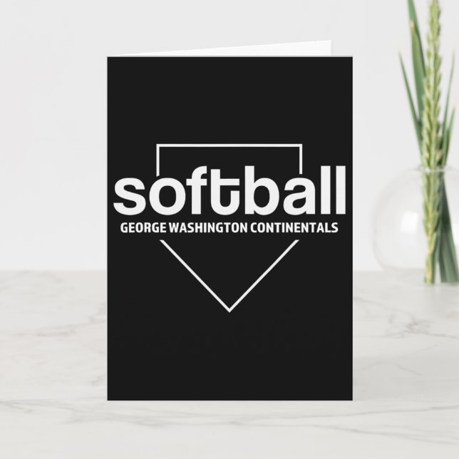 George Washington Continentals Softball Heimplatte Karte (Vorderseite)